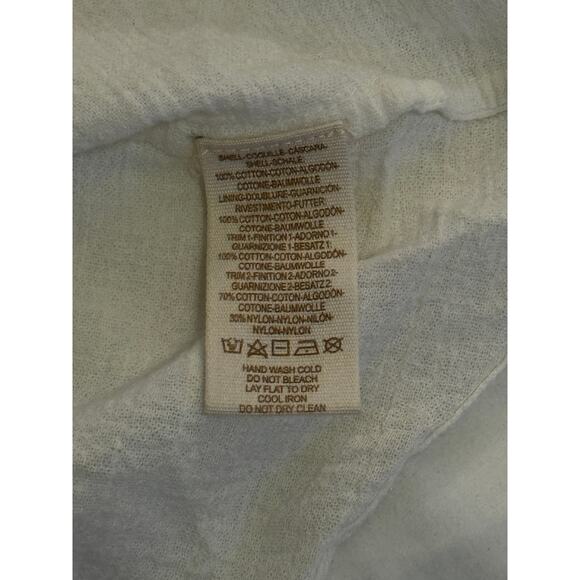 Free People Tiered Tank Top Sleeveless with Lace Detail White Size Small - Picture 6 of 7